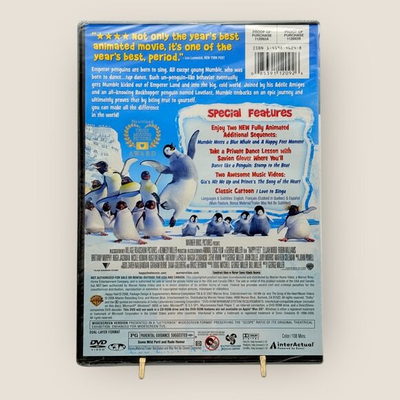 Happy Feet Widescreen Edition DVD 2006 Family Animated Movie - Picture 2 of 2